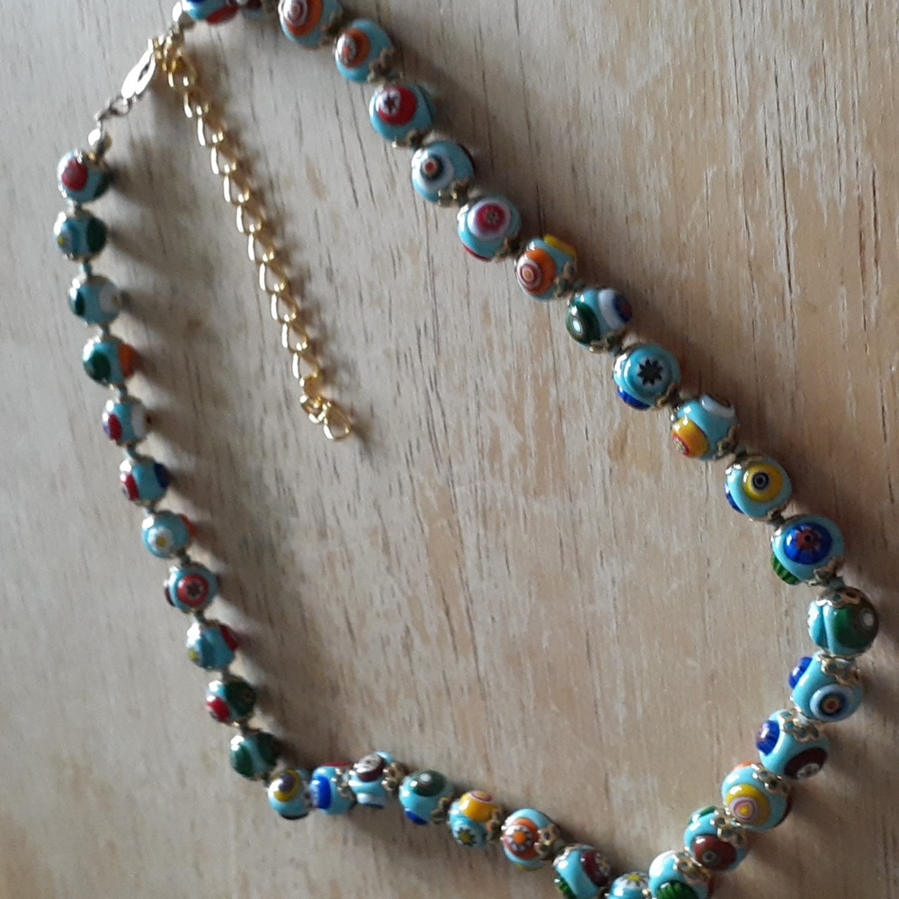 Colorful Adjustable Beaded Necklace R110 - Picture 8 of 9